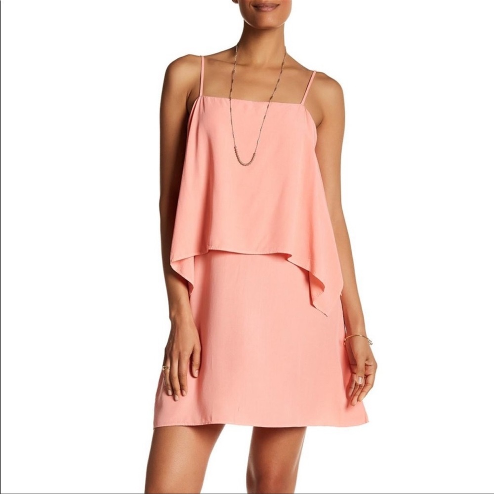 • SPLENDID • asymmetric overlay dress